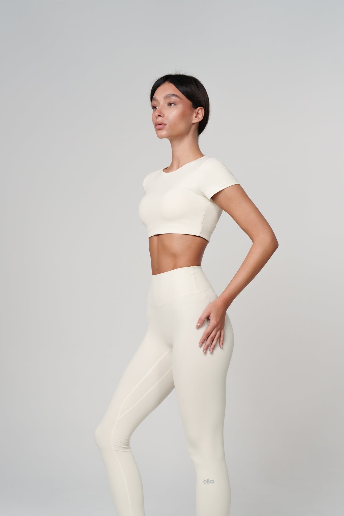 Creme Crop Top